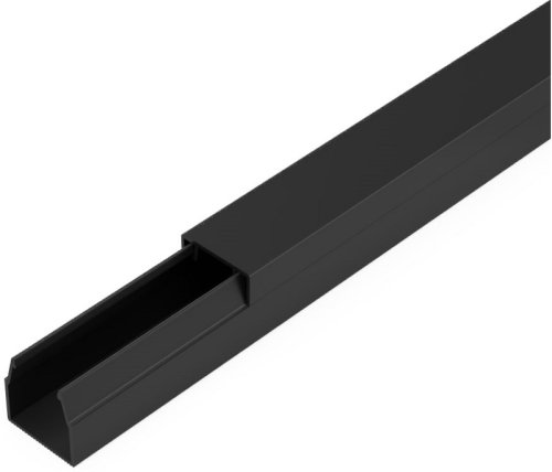 Кабель-канал Промрукав 12x12мм (2000мм) черный (уп. 120м.) картинка